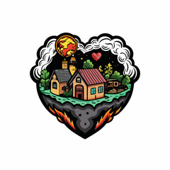 Scenes depicting hopeful communities thriving in a post-apocalyptic world.