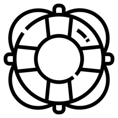 Life Saver Icon For Illustration