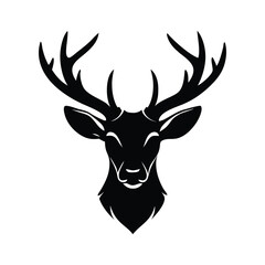 Download A Deer Head silhouette illustration Vector File.