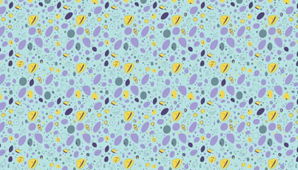 Seamless pattern with multicolored spots. Vector illustration.