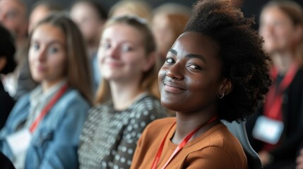 Fototapeta premium A seminar on the benefits of corporate diversity and inclusive practices