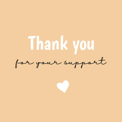 Thank you post card design