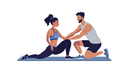 woman doing yoga exercise