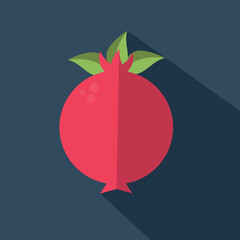 Pomegranate flat icon