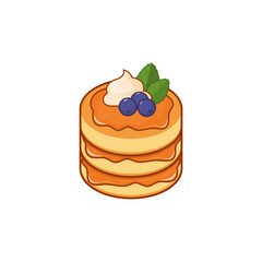 Pancake Delicious vector for National Pancake Day

