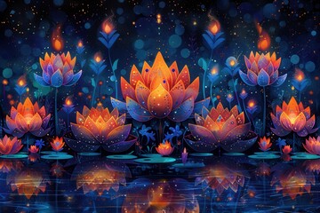 abstract background in colors and patterns for Diwali