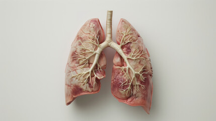 Fototapeta premium Human lung model. Pulmonology and healthy lungs concept.