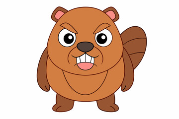Beaver Vector Illustration: Linocut, Kawaii, Cartoon, Clipart, and Line Art Designs.