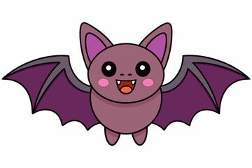 Bat Vector Illustration | Linocut, Kawaii, Cartoon, Clipart, and Line Art Designs
