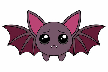 Bat Vector Illustration | Linocut, Kawaii, Cartoon, Clipart, and Line Art Designs