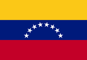 Fototapeta premium Venezuela flag illustrator country flags