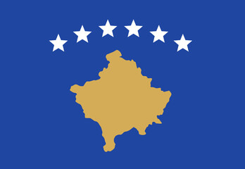 Kosovo flag illustrator country flags