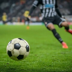 Fototapeta premium Close up shot of Soccer ball