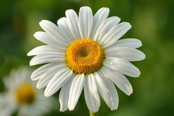 Obraz premium daisy flower, closeup with generative ai