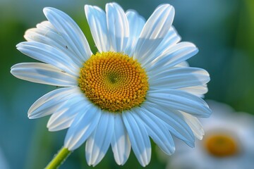 Fototapeta premium daisy flower, closeup with generative ai