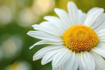 Fototapeta premium daisy flower, closeup with generative ai