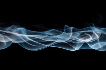 Obraz premium Smoke trails forming abstract patterns, experimental photography, with copy space