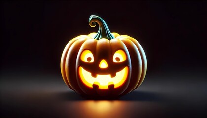 Happy halloween holiday concept. Halloween pumpkin jack-o-lantern