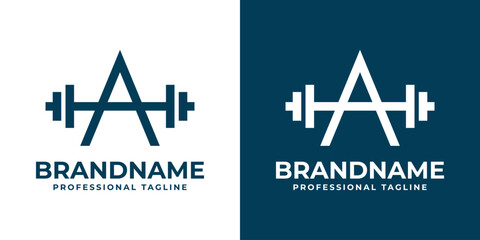 Letter A Gym Logo, Perfect for Fitness and Gym Brands