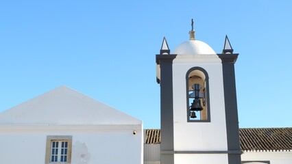 Historic church of Cacela Velha old fishermen village Igreja Matriz de Cacela Velha, Algarve, Portugal 
