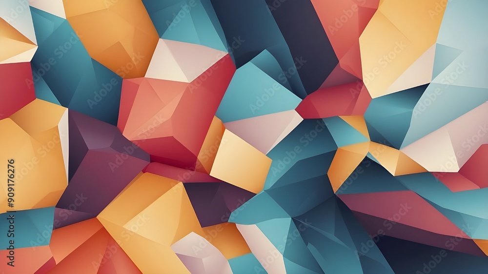 Poster abstract background with color theme vector