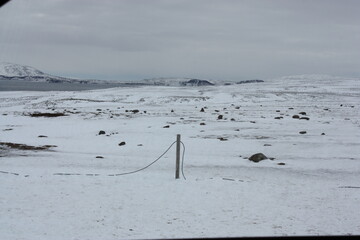 Icy landscape iceland