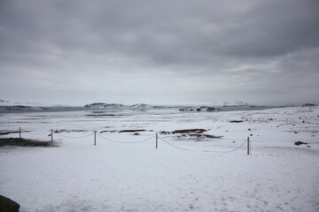Naklejka premium Icy landscape iceland