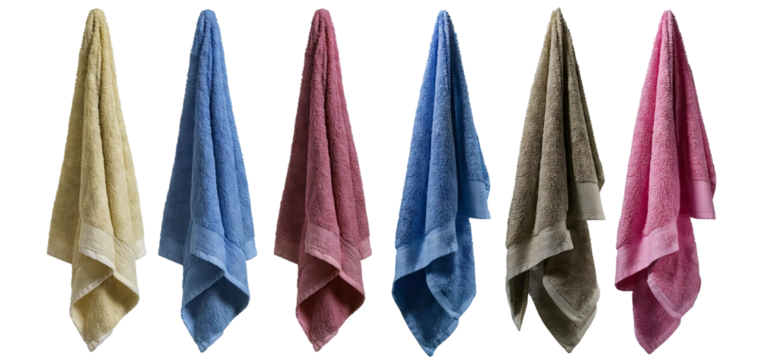 Colorful Towels Hanging