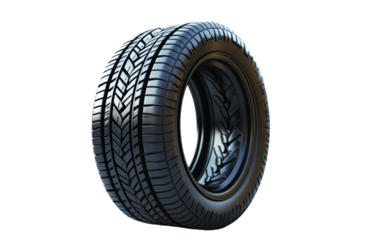 Tyre Car isolated on transparent background