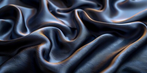 Obraz premium Textured Fabric Design, 3D Rendered Cloth Simulation