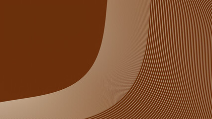 Dark and luxurious background with a brown wave for premium marketing.