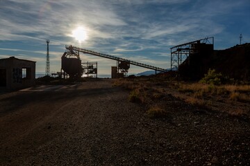 Fototapeta premium machinery from an abandoned mine