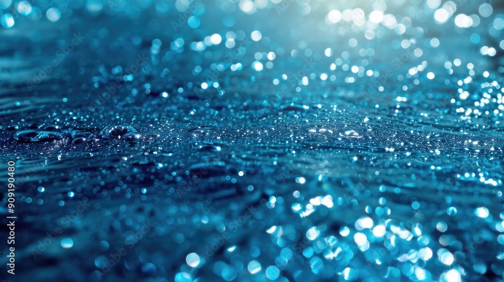Poster a detailed shot of a serene body of water with a clear blue color, perfect for use in backgrounds or