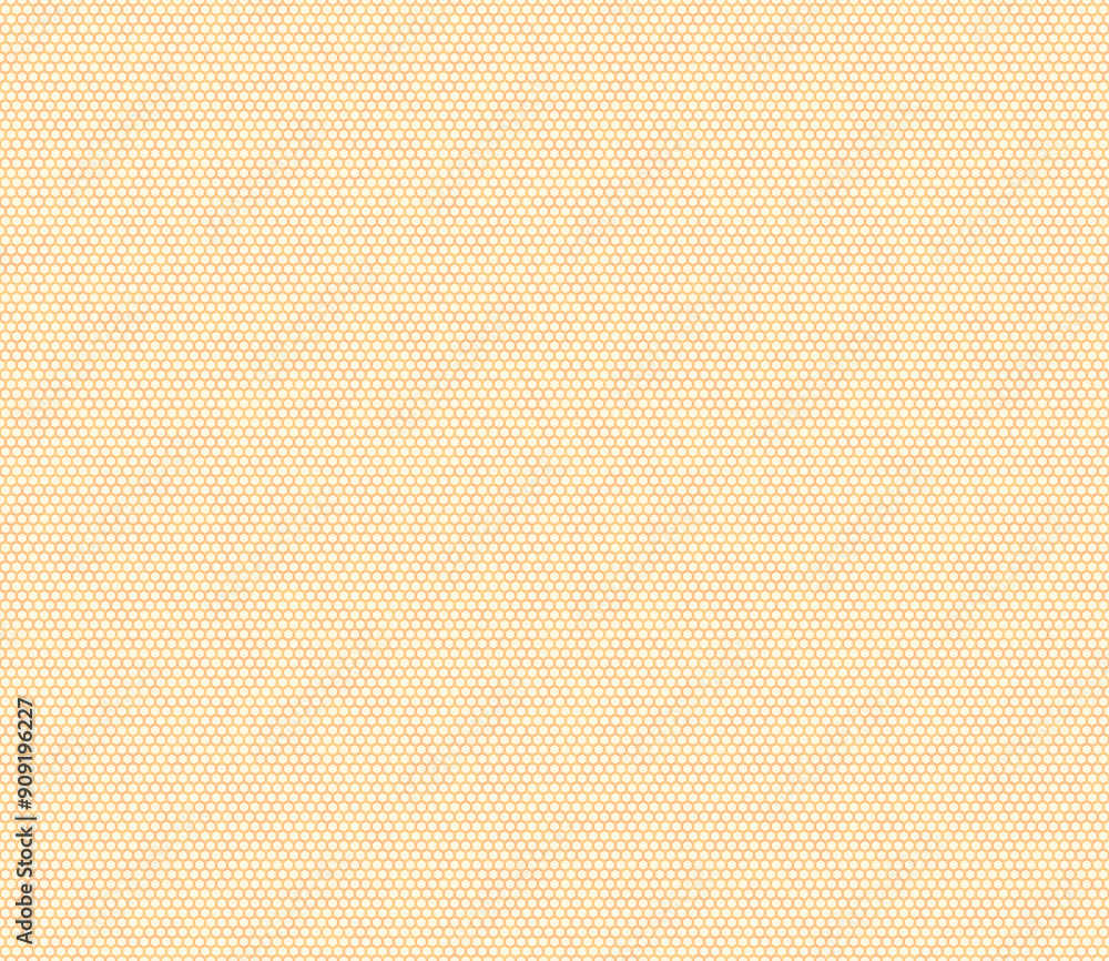 Poster honeycomb hexagon cells background. bold rounded hexagons mosaic pattern. orange color tones. small 