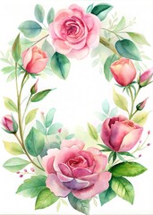 Elegant floral frame