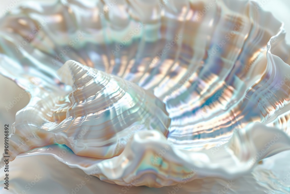 Poster A close-up view of a shell on a table