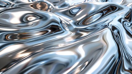 Sleek metallic texture with polished surfaces and reflective highlights