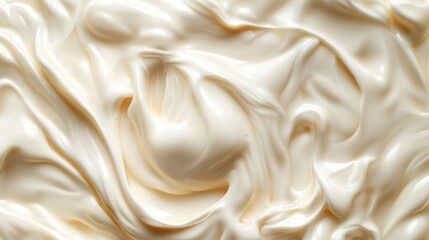 Obraz premium Milk background. Yogurt. Sour cream swirl texture