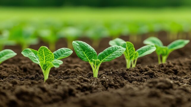 Trichoderma application in agriculture, spores being applied to crops, Trichoderma fungus, sustainable farming