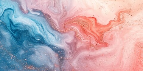 Fototapeta premium Abstract marble texture in pastel soft color with glitter sparkles with shimmering glitter details. Marble stone flat top view backgrounds