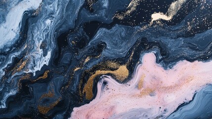 Obraz premium Abstract marble texture in pastel soft color with glitter sparkles with shimmering glitter details. Marble stone flat top view backgrounds