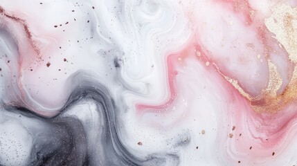 Fototapeta premium Abstract marble texture in pastel soft color with glitter sparkles with shimmering glitter details. Marble stone flat top view backgrounds