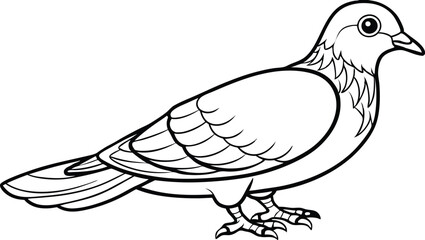 Doodle of cute animal sketch. outline vector illustration. Linear vector children's illustration set of cute forest Animals