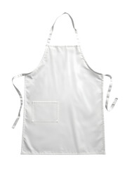 White blank kitchen apron isolated on transparent or white background