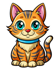 Obraz premium cat vector colorful t-shirt design,cat transparent background printable svg design