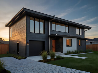 Smart Home with Interactive Color-Changing Fiber Cement Siding