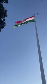 Indian Flag ,Wagah border, Amritsar, Punjab , India.