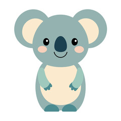 Koala hand-drawn, cute animal vector, suitable for kids, education, edutainment, fabric, wallpaper, apparel.