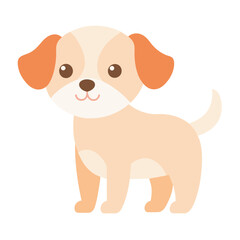 Dog, cute animal vector, suitable for kids, education, edutainment, fabric, wallpaper, apparel.