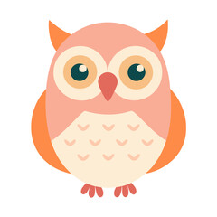 owl, cute animal vector, suitable for kids, education, edutainment, fabric, wallpaper, apparel.